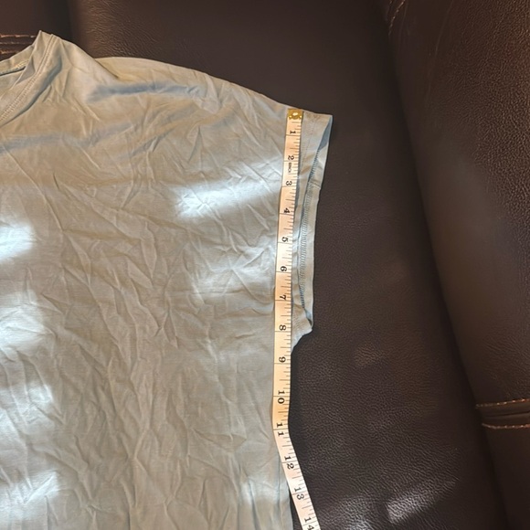 32 Degrees Cool Women's Soft Luxe Short Sleeve V-Neck Top, XL Blue - Picture 12 of 15